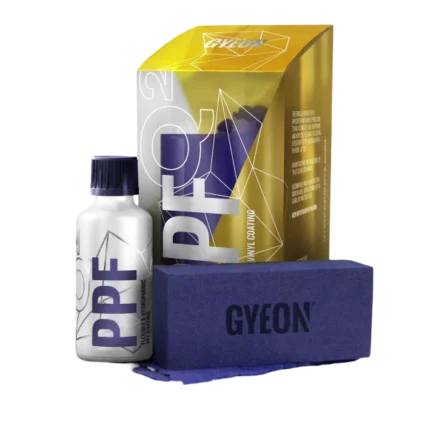 GYEON Q² PPF EVO 50ml keramische coating met verpakking op witte achtergrond