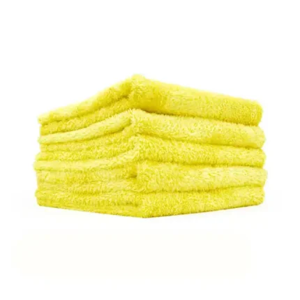 THE RAG COMPANY Eagle Edgeless 350 Geel microvezeldoek 5 Stuks Polijstdoek