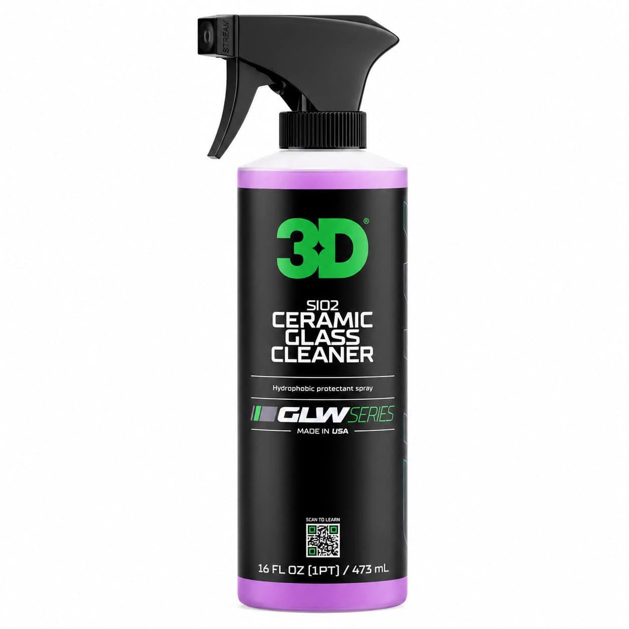 3D GLW Ceramic Glass Cleaner 473ml 3D GLW Ceramic Glass Cleaner 473ml