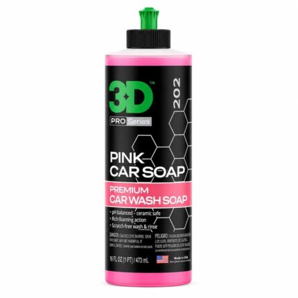 3D Pink Car Soap Car Shampoo 473ml