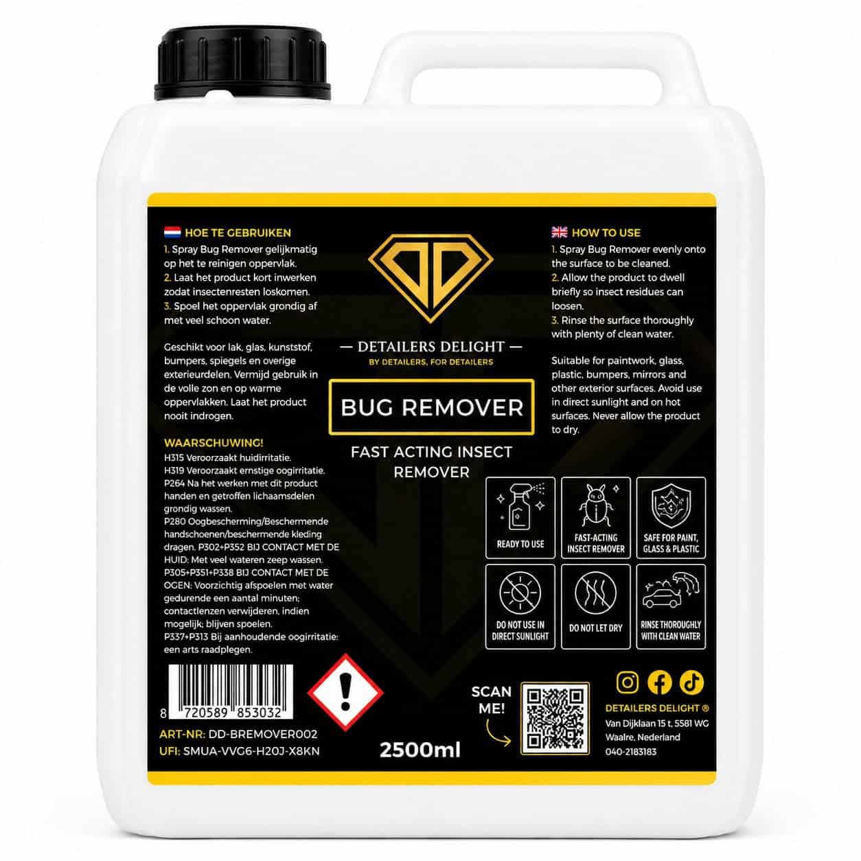 DD-Bug-Remover-2.5L DETAILERS DELIGHT BUG REMOVER – FAST ACTING INSECT REMOVER 2.5L