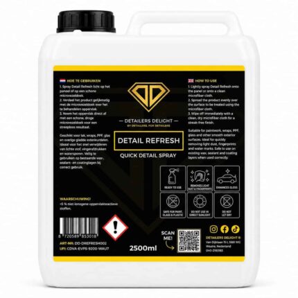 DETAILERS DELIGHT DETAIL REFRESH – QUICK DETAIL SPRAY 2.5L