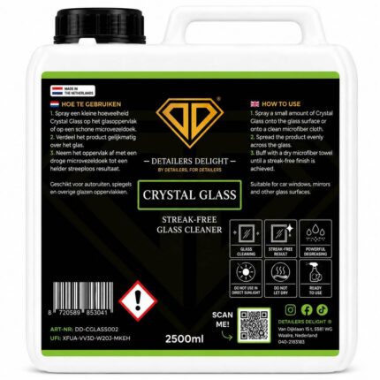 Detailers Delight Crystal Glass 2.5L streeploze glasreiniger