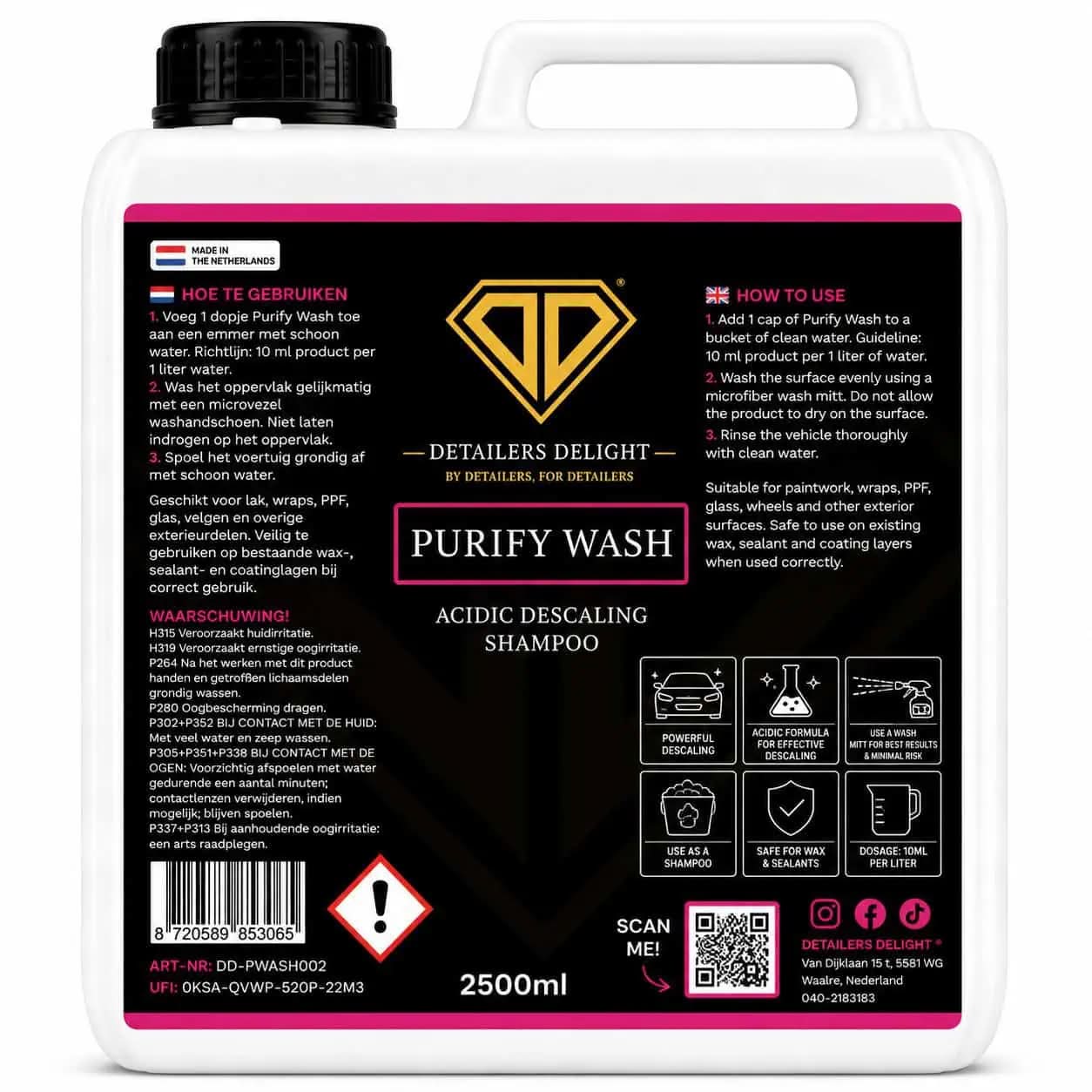 DETAILERS-DELIGHT-PURIFY-WASH-2.5Liter DETAILERS DELIGHT PURIFY WASH 2.5Liter