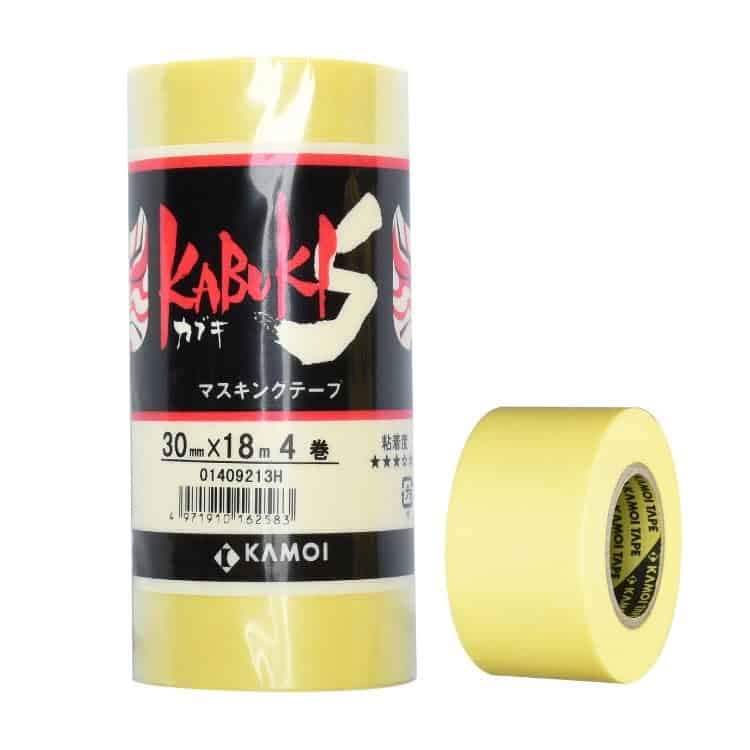 KAMOI-Kabuki-S-Masking-Tape-30mm-x-18m-4-pack KAMOI Kabuki-S Masking Tape 30mm x 18m 4-pack