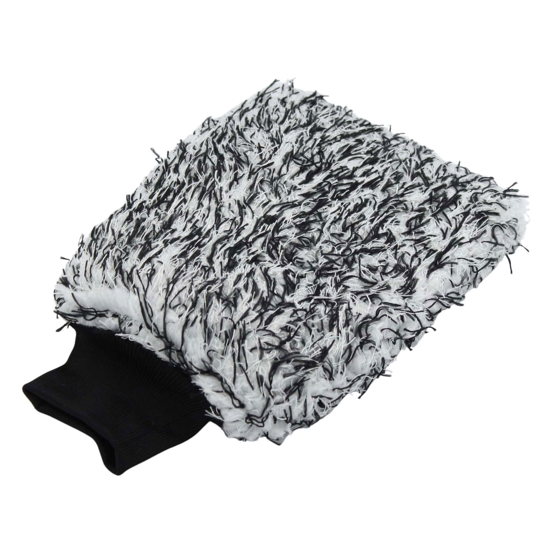 washandschoen-microvezel-gespikkeld-wit-zwart HARTLEY MICROVEZEL WASHANDSCHOEN ZWART-WIT