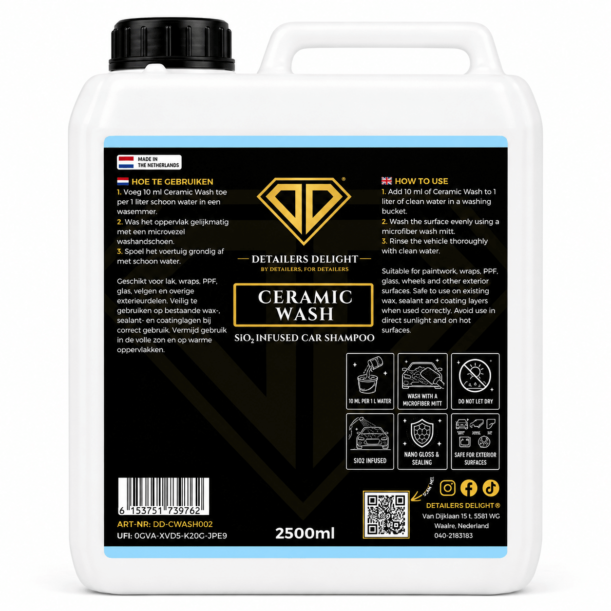 Detailers Delight Ceramic Wash 2.5L Detailers Delight Ceramic Wash 2.5L
