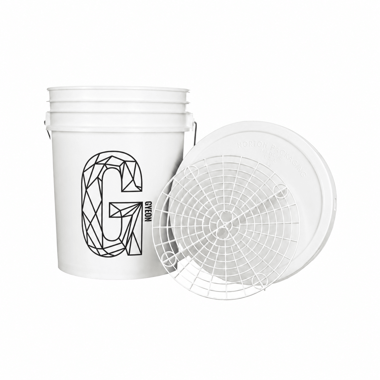 GYEON Autowasemmer 19L Wit Inclusief Wit Deksel & Witte Grit Guard GYEON Autowasemmer 19L Wit Inclusief Wit Deksel & Witte Grit Guard