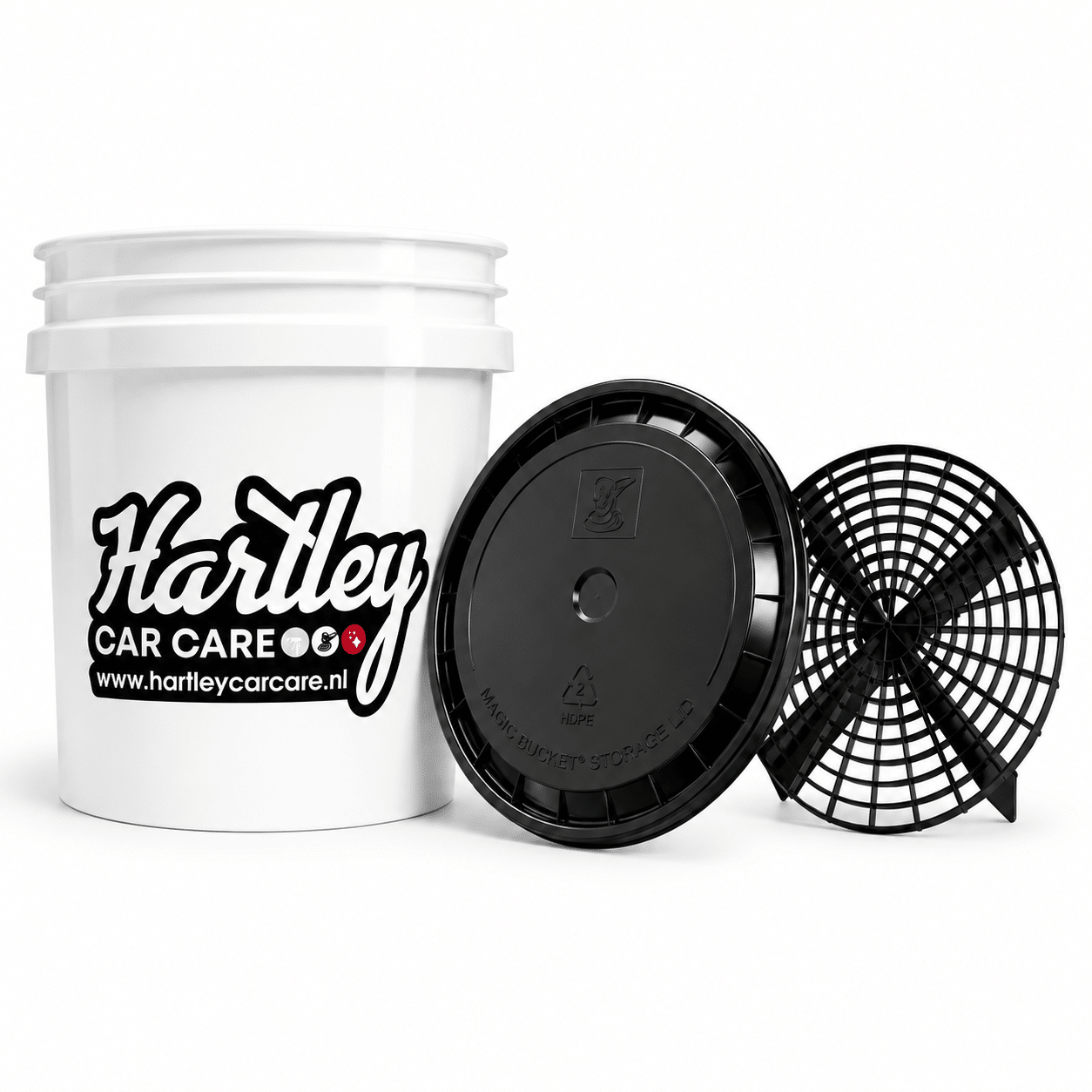 Hartley Car Care Detailing Wasemmer 13L Inclusief Deksel & Grit Guard Hartley Car Care Detailing Wasemmer 13L Inclusief Deksel & Grit Guard