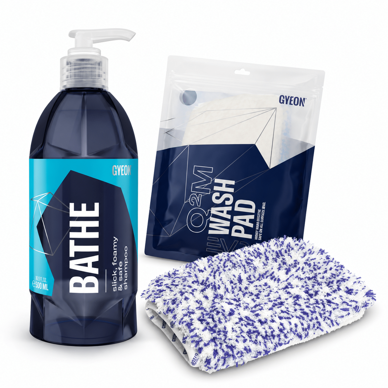 GYEON Q²M Bathe 500 ml & Wash Pad – Waspakket GYEON Q²M Bathe 500 ml & Wash Pad – Waspakket