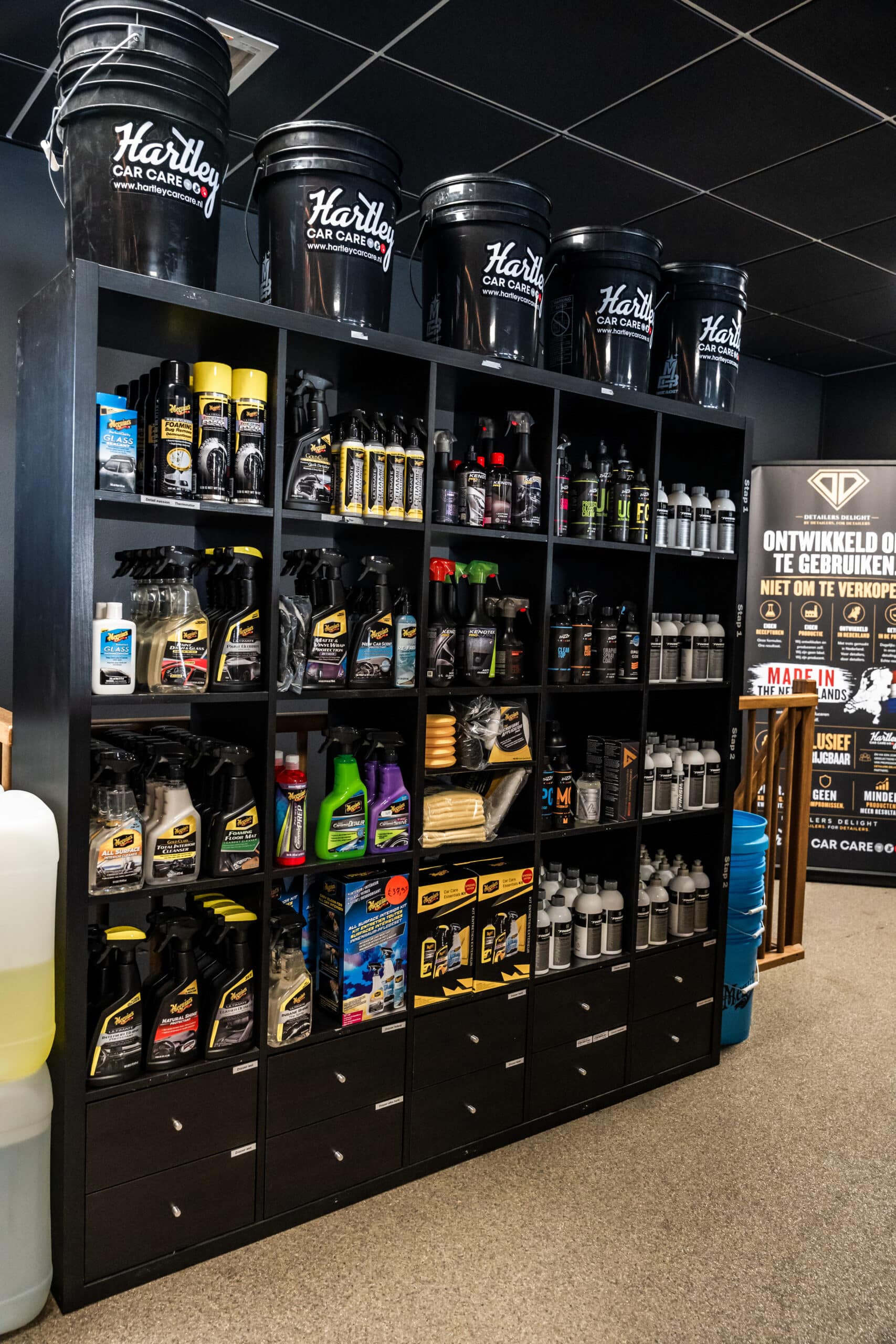 Productpresentatie van het eigen Hartley assortiment
